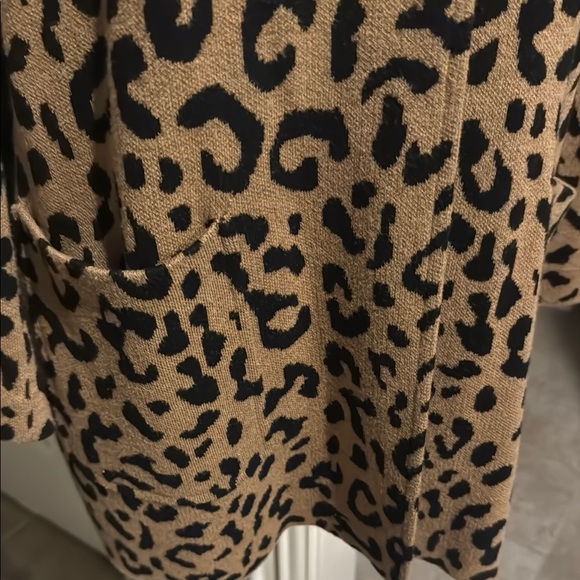 J. Crew Brown and Black Blazer‎ with Leopard Print 3/4 sleeve - Picture 4 of 7